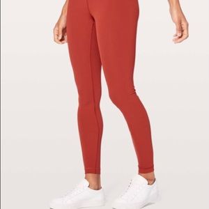 Lululemon Wunder Under Hi Rise Tight 28” Bonfire